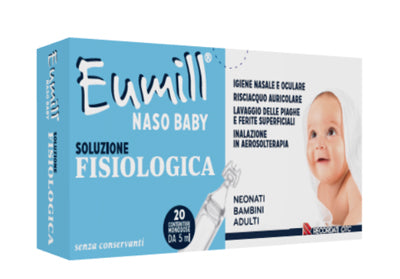 EUMILL NASO BABY SOLUZIONE FISIOLOGICA 20 CONTENITORI MONODOSE 5 ML - EUMILL NASO BABY SOLUZIONE FISIOLOGICA 20 CONTENITORI MONODOSE 5 ML