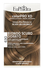 EUPHIDRA COLORPRO XD 630 BIONDO SCURO DORATO GEL COLORANTE CAPELLI IN FLACONE + ATTIVANTE + BALSAMO + GUANTI