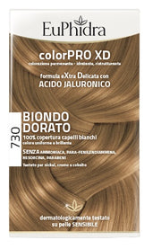 EUPHIDRA COLORPRO XD 730 BIONDO DORATO GEL COLORANTE CAPELLIIN FLACONE + ATTIVANTE + BALSAMO + GUANTI