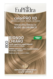 EUPHIDRA COLORPRO XD 800 BIONDO CHIARO GEL COLORANTE CAPELLIIN FLACONE + ATTIVANTE + BALSAMO + GUANTI