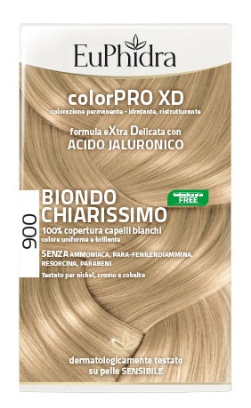 EUPHIDRA COLORPRO XD 900 BIONDO CHIARISSIMO GEL COLORANTE CAPELLI IN FLACONE + ATTIVANTE + BALSAMO + GUANTI - EUPHIDRA COLORPRO XD 900 BIONDO CHIARISSIMO GEL COLORANTE CAPELLI IN FLACONE + ATTIVANTE + BALSAMO + GUANTI