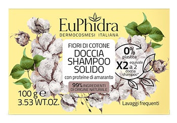 EUPHIDRA DOCCIA SHAMPOO SOLIDO FIORI DI COTONE 100 G