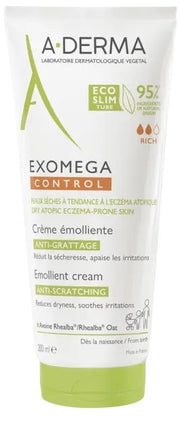 A-DermaExomega Control Crema Emolliente “Anti-grattage” 200ml - Pelle secca e atopica, prurito