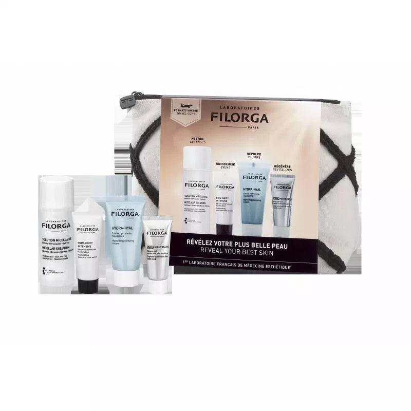 Filorga Discovery Kit Summer Micellar solution 50 ml+ Skin Unify Intensive 7 ml + Hydra Hyal Cream 15 ml + NCEF Night Mask 15 ml
