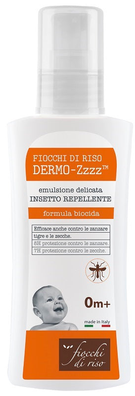 FIOCCHI DI RISO DERMO ZZZZ EMULSIONE DELICATA REPELLENTE 0 MESI + 100 ML - FIOCCHI DI RISO DERMO ZZZZ EMULSIONE DELICATA REPELLENTE 0 MESI + 100 ML