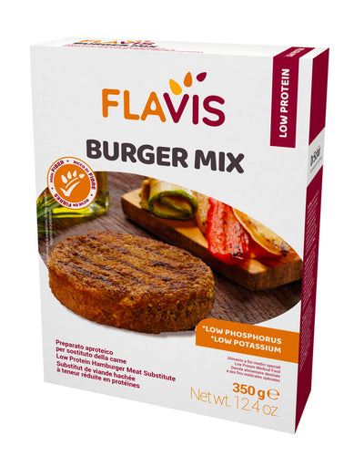 FLAVIS BURGER MIX PREPARATO APROTEICO PER SOSTITUTO DELLA CARNE 350 G