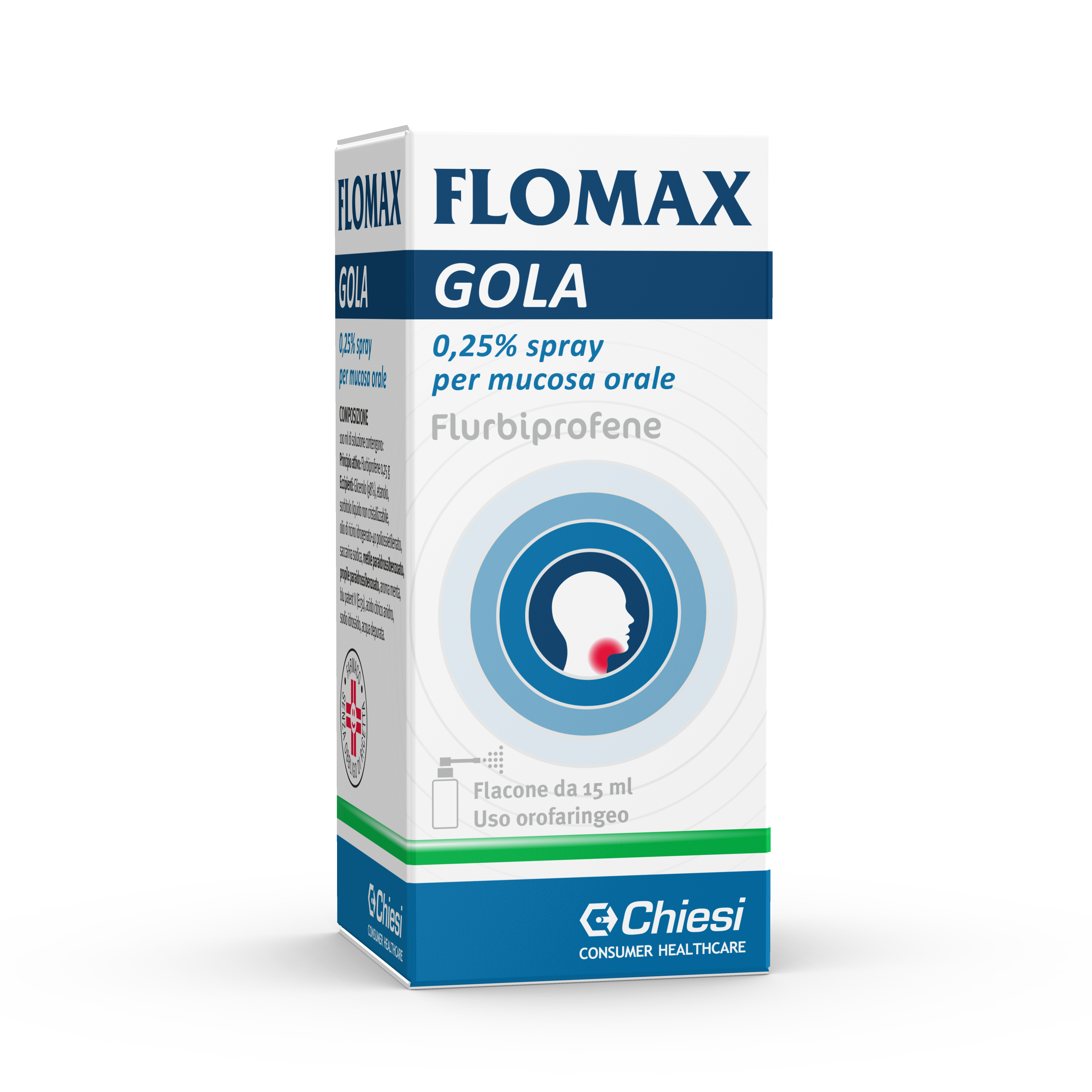 FLOMAX GOLA*spray mucosa orale 15 ml 0,25%