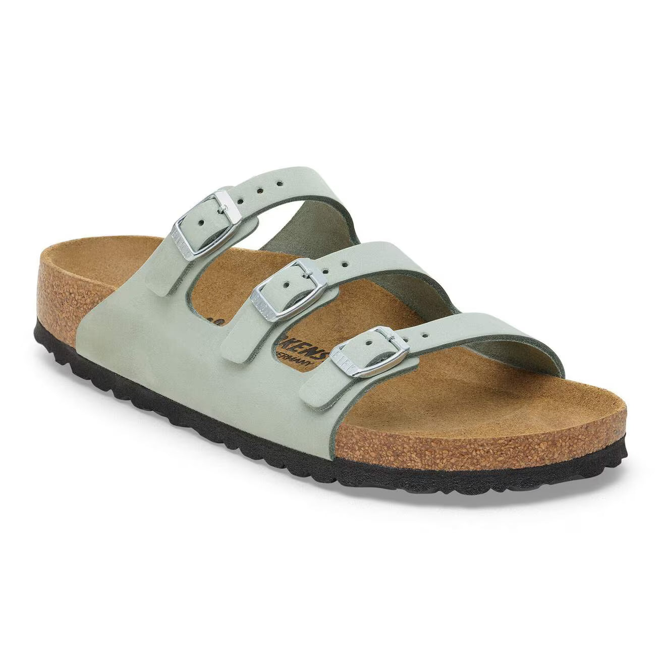 BIRKENSTOCK FLORIDA PURE SAGE NUBUCK LEATHER 39 ARTICOLO 1030319