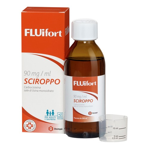 Fluifort Sciroppo 200ml 9% Con Misurino - Fluifort Sciroppo 200ml 9% Con Misurino