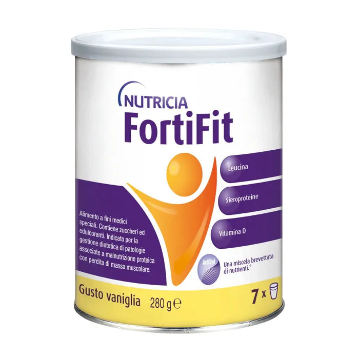 Nutricia Fortifit Polvere Vaniglia 280g - Nutricia Fortifit Polvere Vaniglia 280g