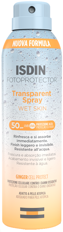 Fotoprotector Transparent Wet Skin Spray 50+ 250 Ml