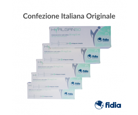Hyalgan Bio 20mg/2ml Siringhe Preriempite Intrarticolari 5 Siringhe da 2 ml
