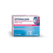 Efferalgan Febbre e Congestione Nasale 10 bustine 1,5g 500 mg + 60 mg