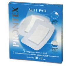 GARZA COMPRESSA PRONTEX SOFT PAD 10X8 CM 6 PEZZI (5 TNT + 1IMPERMEABILE AQUA PAD) - GARZA COMPRESSA PRONTEX SOFT PAD 10X8 CM 6 PEZZI (5 TNT + 1IMPERMEABILE AQUA PAD)