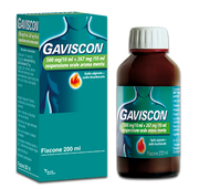 GAVISCON*orale sosp 500 mg + 267 mg/10 ml 200 ml menta