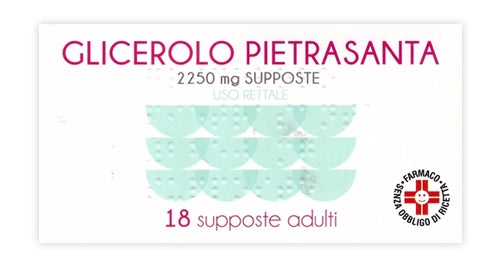 GLICEROLO (PIETRASANTA)*AD 18 supp 2.250 mg - GLICEROLO (PIETRASANTA)*AD 18 supp 2.250 mg