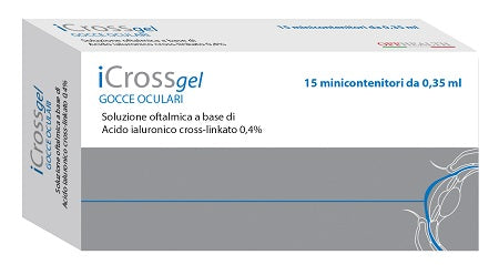 GOCCE OCULARI ICROSS GEL ACIDO IALURONICO CROSS-LINKATO 0,4%15 PEZZI DA 0,35 ML