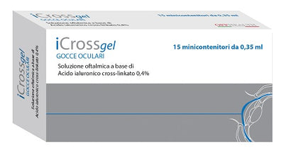 GOCCE OCULARI ICROSS GEL ACIDO IALURONICO CROSS-LINKATO 0,4%15 PEZZI DA 0,35 ML