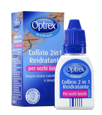 GOCCE OCULARI OPTREX ACTIDROPS 2IN1 REIDRATANTE OCCHI STANCHI 1 PEZZO - GOCCE OCULARI OPTREX ACTIDROPS 2IN1 REIDRATANTE OCCHI STANCHI 1 PEZZO