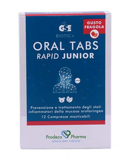 Gse Oral Tabs Rapid Junior Gusto Fragola 12 Compresse - Gse Oral Tabs Rapid Junior Gusto Fragola 12 Compresse