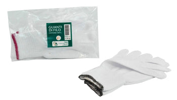 GUANTO DI FILO COTONE 100% BIANCO PER ALLERGIE DERMATOLOGICHE 8 1 PAIO - GUANTO DI FILO COTONE 100% BIANCO PER ALLERGIE DERMATOLOGICHE 8 1 PAIO