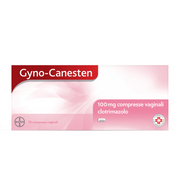 Gyno-Canesten Trattamento Sintomi Candida contro Prurito, Bruciore Intimo e Perdite, 12 Cpr Vaginali