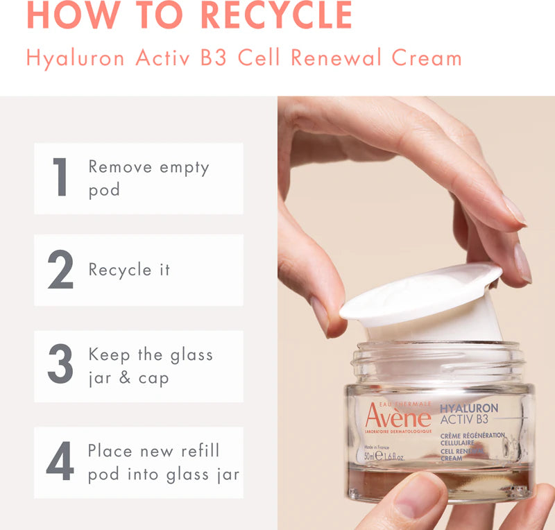 Avene Hyaluron Activ B3 Aqua Gel Crema Rigenerazione Cellulare Ricarica 50 ml