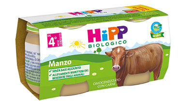 HIPP BIO HIPP BIO OMOGENEIZZATO MANZO 2X80 G - HIPP BIO HIPP BIO OMOGENEIZZATO MANZO 2X80 G