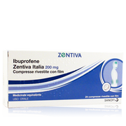 IBUPROFENE (ZENTIVA ITALIA)*24 cpr riv 200 mg