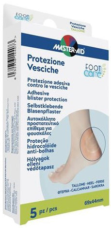 IDROCOLLOIDE MASTER-AID FOOTCARE VESCICHE TALLONE 69X44 MM 5PEZZI A1 - IDROCOLLOIDE MASTER-AID FOOTCARE VESCICHE TALLONE 69X44 MM 5PEZZI A1
