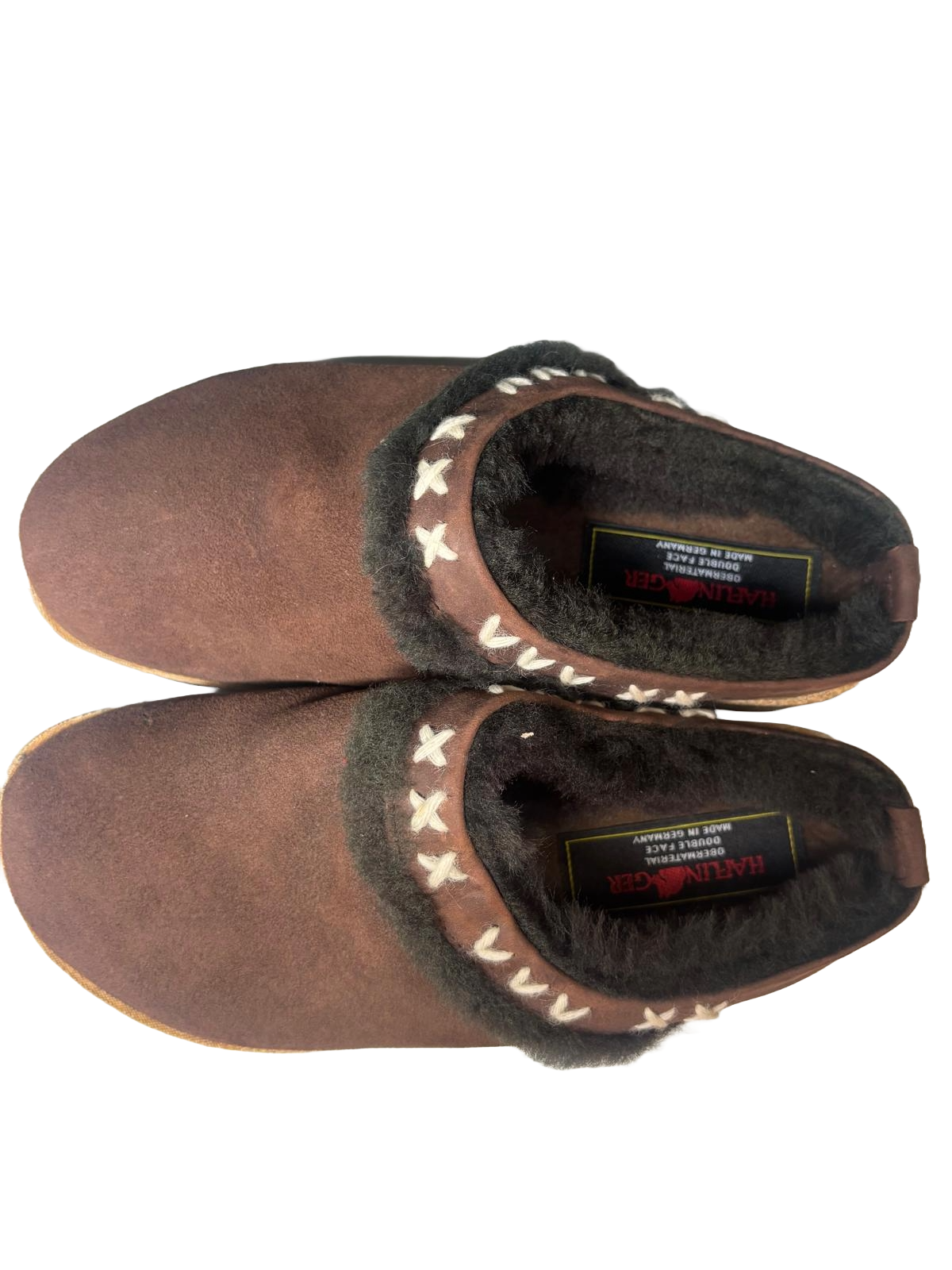 CLOGS HAFLING SHETLAND DUNKELBRAUN LAMMFELL 37 2010HW 64059010 PELLE
