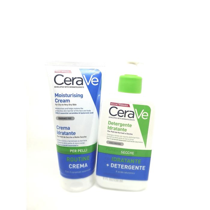 Cerave Sleever Crema Idratante 177 ml + Detergente Idratante 236 ml