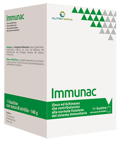 IMMUNAC 14 BUSTINE 10 G CON SUCCO DI MIRTILLO