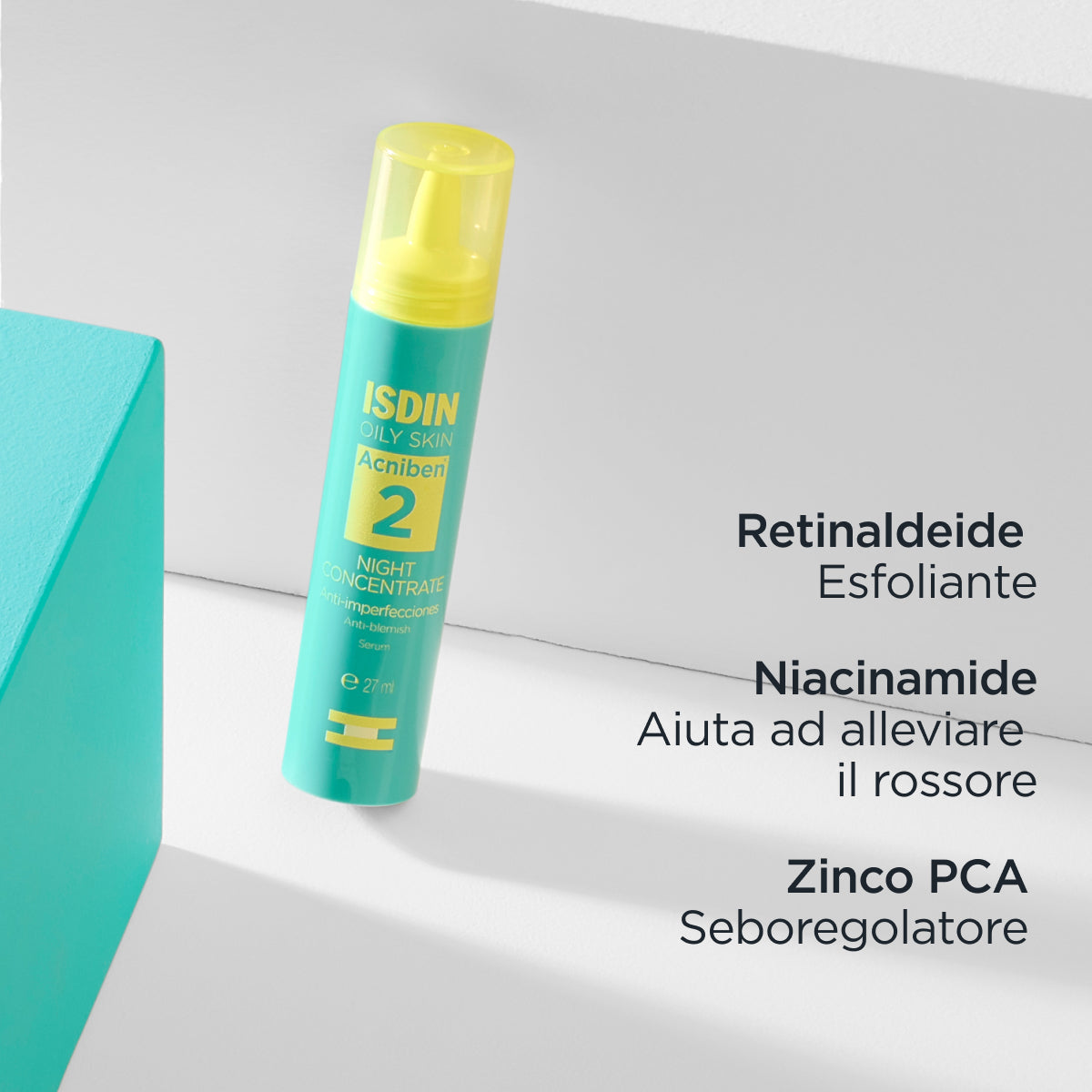 ISDIN Acniben Oil Skin Night Concentrate Anti-imperfezioni 27 ml