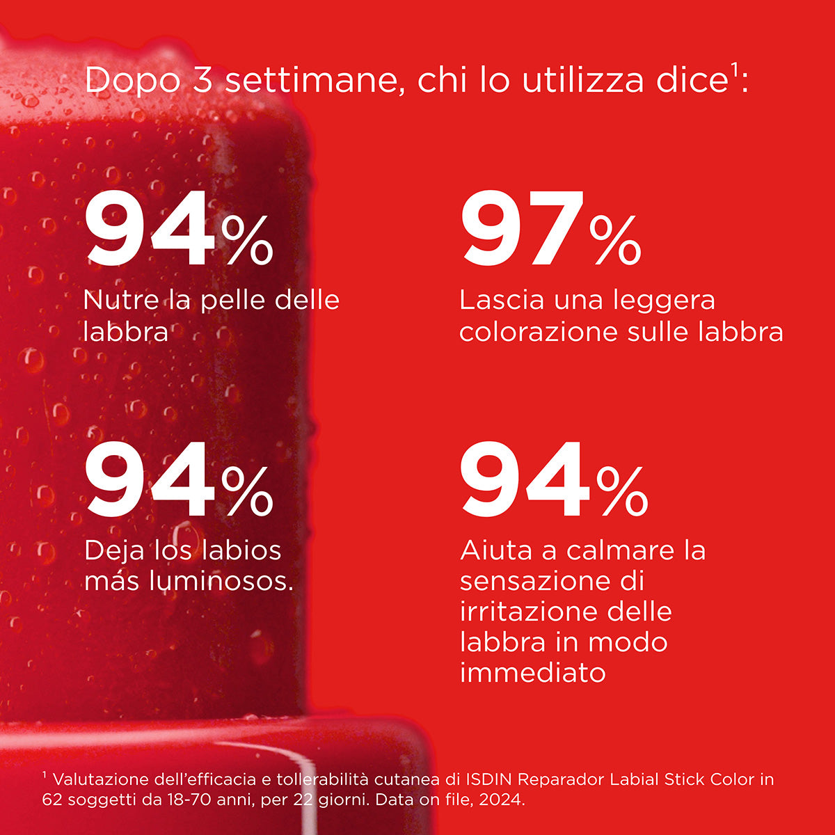 ISDIN Reparador Labial Rosso 4 g