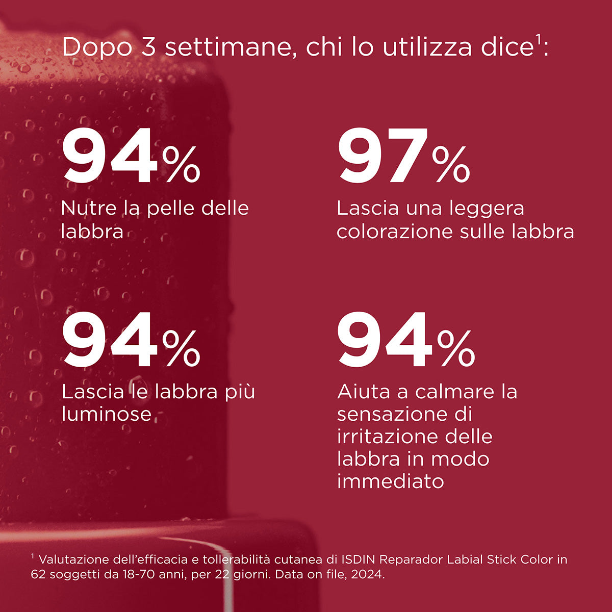 ISDIN Reparador Labial Borgogna 4 g