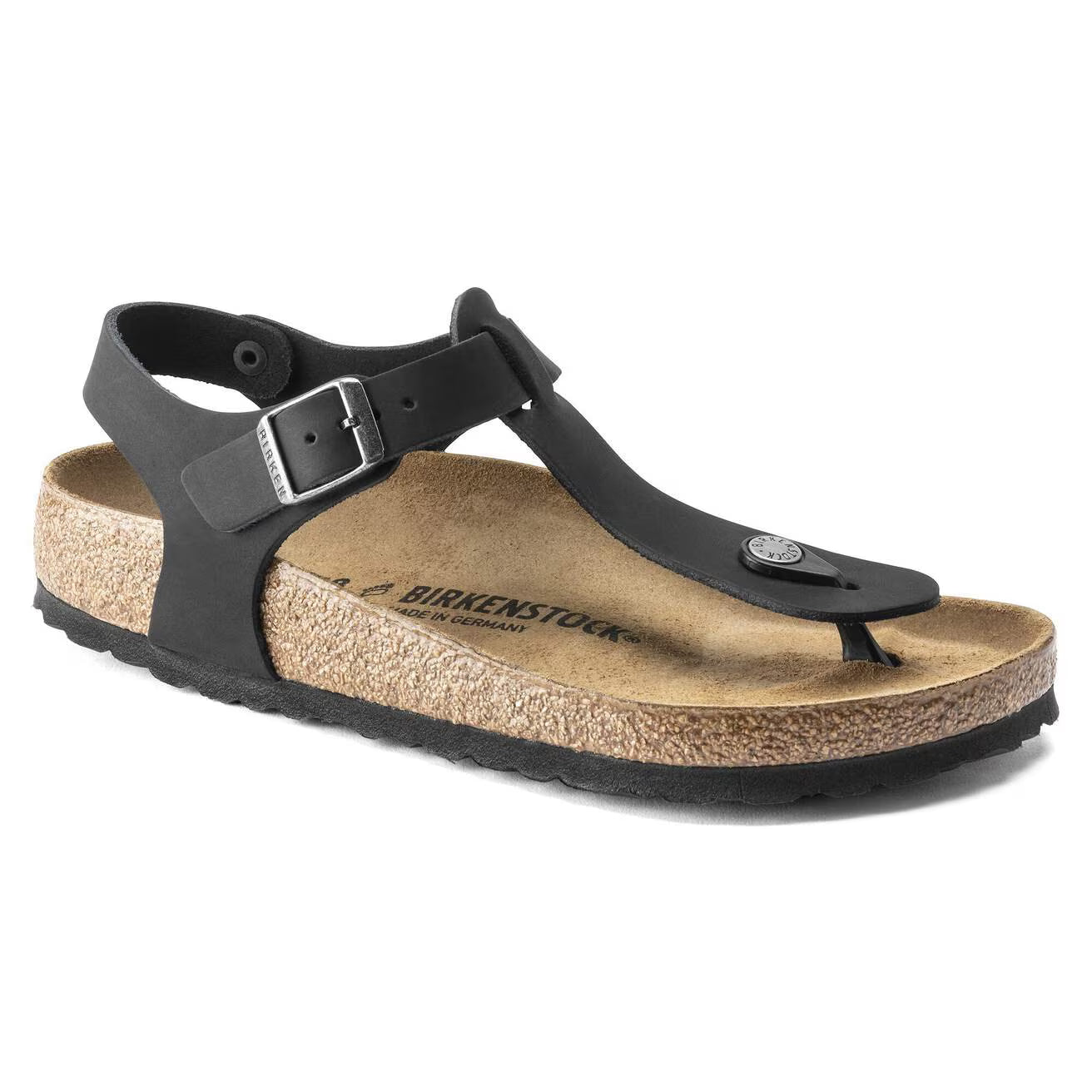 BIRKENSTOCK KAIRO BLACK OILED LEATHER BI-CLASSIC 36 SANDINFR1 PAIO