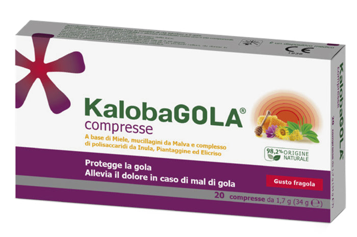 KALOBAGOLA 20 COMPRESSE FRAGOLA - KALOBAGOLA 20 COMPRESSE FRAGOLA