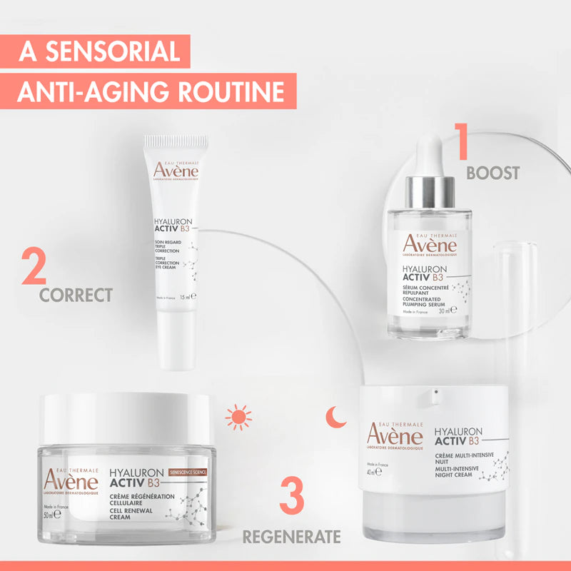 Eau Thermale Avène Hyaluron Activ B3 Crema Notte Multi-Intensiva Antirughe 40 ml
