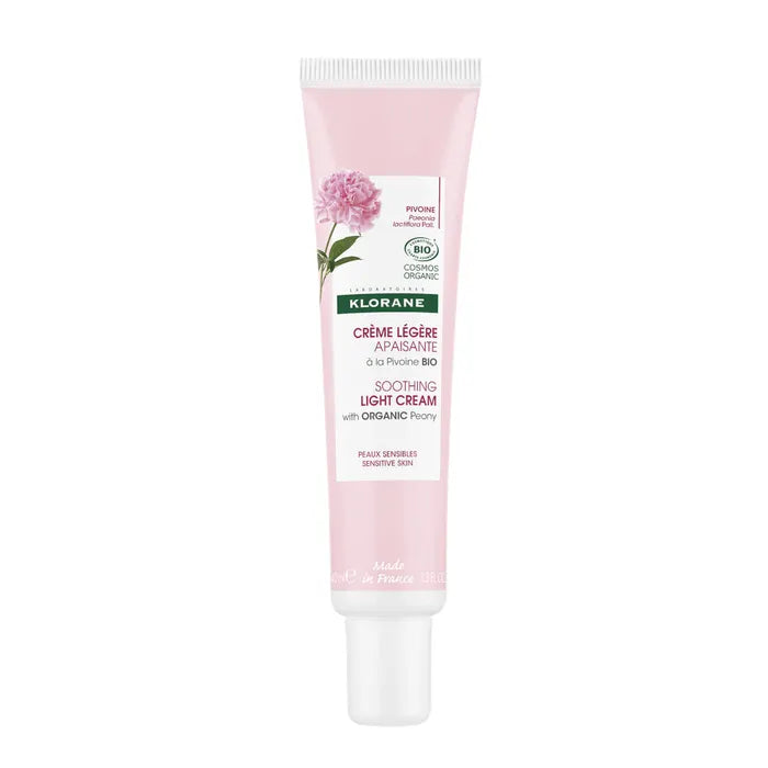 Klorane Crema Leggera Lenitiva alla Peonia Bio Pelle Sensibile 40ml