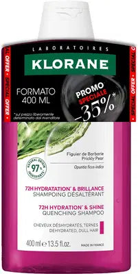 KLORANE Shampoo idratante e illuminante al fico d’India Deterge - Idrata e rimpolpa senza appesantire - Apporta brillantezza Permanente 400ml Black friday - KLORANE Shampoo idratante e illuminante al fico d’India Deterge - Idrata e rimpolpa senza appesantire - Apporta brillantezza Permanente 400ml Black friday