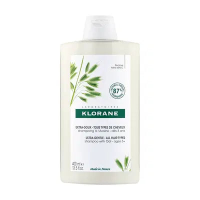 KLORANE Shampoo AVENA uso frequente & alta tollerabilità Protegge il cuoio capelluto e i capelli - Deterge delicatamente