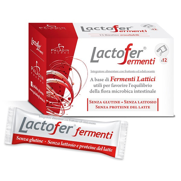 LACTOFER FERMENTI 12 BUSTINE OROSOLUBILI - LACTOFER FERMENTI 12 BUSTINE OROSOLUBILI