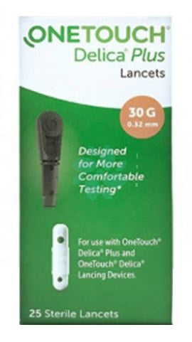 LANCETTE PUNGIDITO ONETOUCH DELICA PLUS 25 PEZZI - LANCETTE PUNGIDITO ONETOUCH DELICA PLUS 25 PEZZI