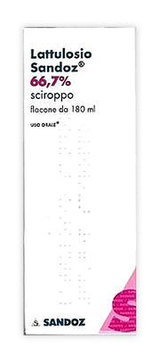 LATTULOSIO (SANDOZ)*sciroppo 180 ml 66,7% flacone