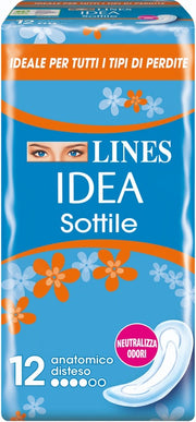 LINES IDEA SOTTILI ANATOMICI 12 PEZZI