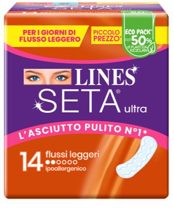 LINES SETA ULTRA ASSORBENTI LEGGERO DWCT 14 PEZZI - LINES SETA ULTRA ASSORBENTI LEGGERO DWCT 14 PEZZI