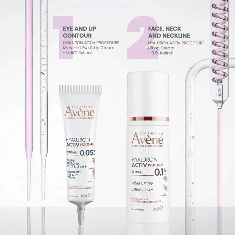 Eau Thermale Avène Hyaluron Activ Procedure Micro-Lift Crema Labbra e Occhi 15 ml