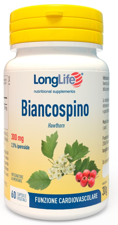 LONGLIFE BIANCOSPINO 60 CAPSULE VEGETALI - LONGLIFE BIANCOSPINO 60 CAPSULE VEGETALI
