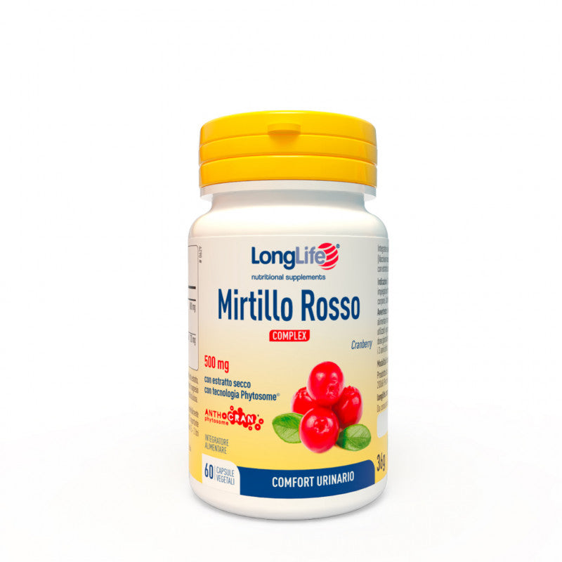 Longlife Mirtillo Rosso Complex 60 Capsule vegetali - Longlife Mirtillo Rosso Complex 60 Capsule vegetali